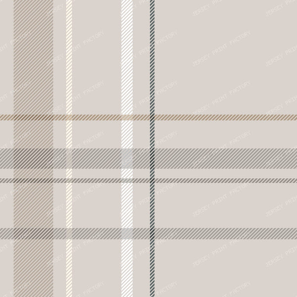 Tartan Plaid Cottagecore Farmhouse Classik Check - Deep Navy Blue — Oatmeal Beige