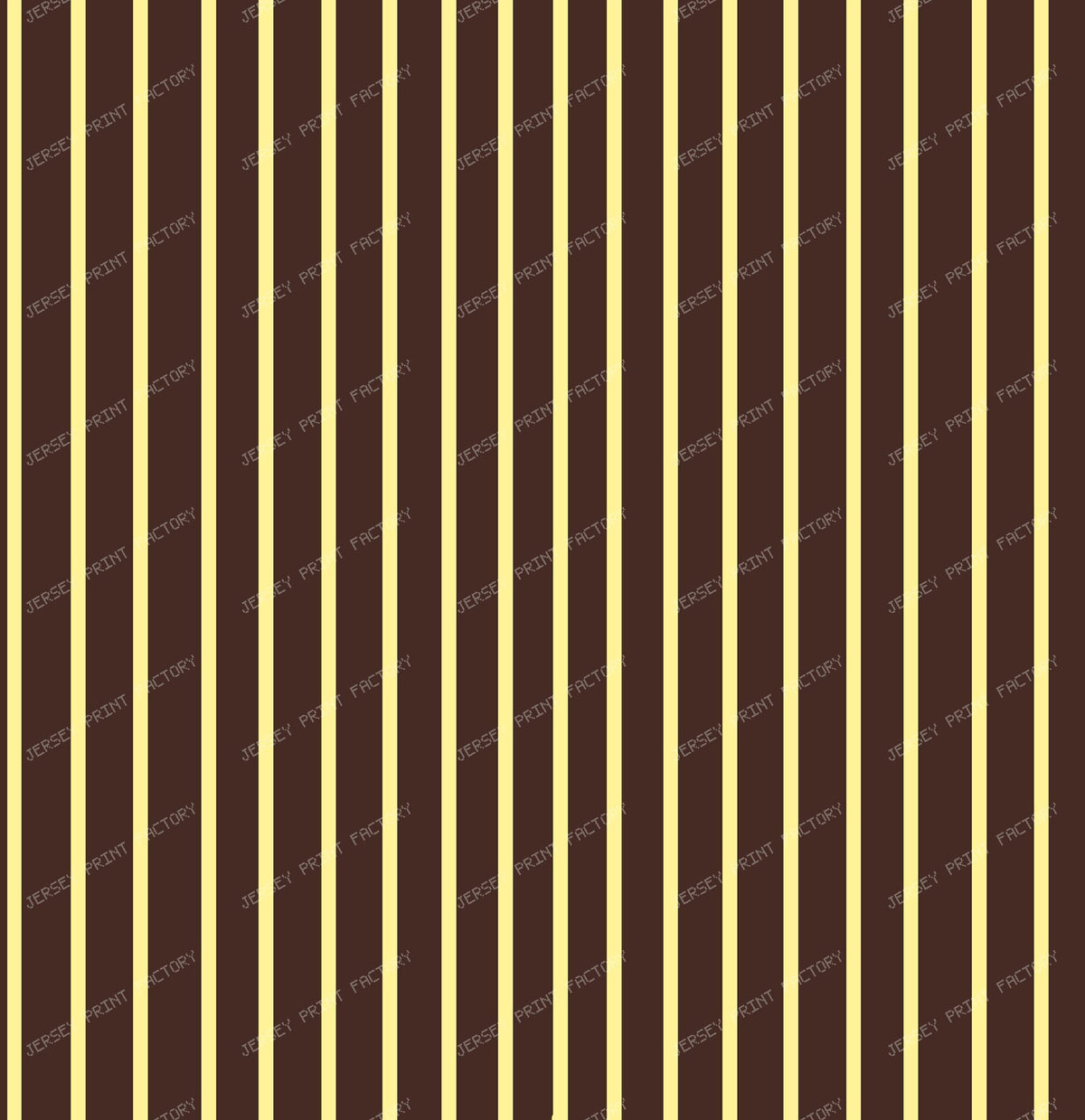 Buttermilk Yellow Thin Stripes on Brown
