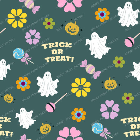 Halloween Party — Retro halloween in green background