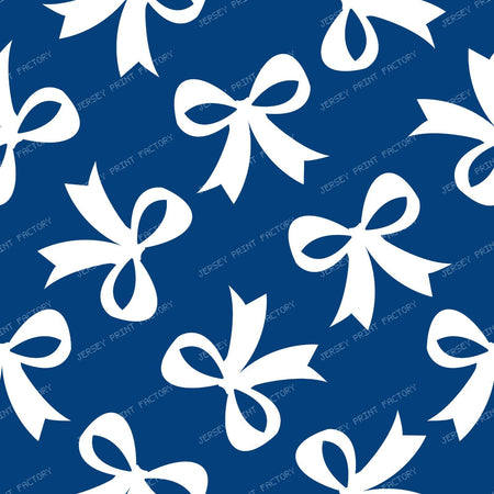 Bow Pattern, Coquette Bow, Ribbon, Cute Bow, White Bow, Black — Navy Blue 2