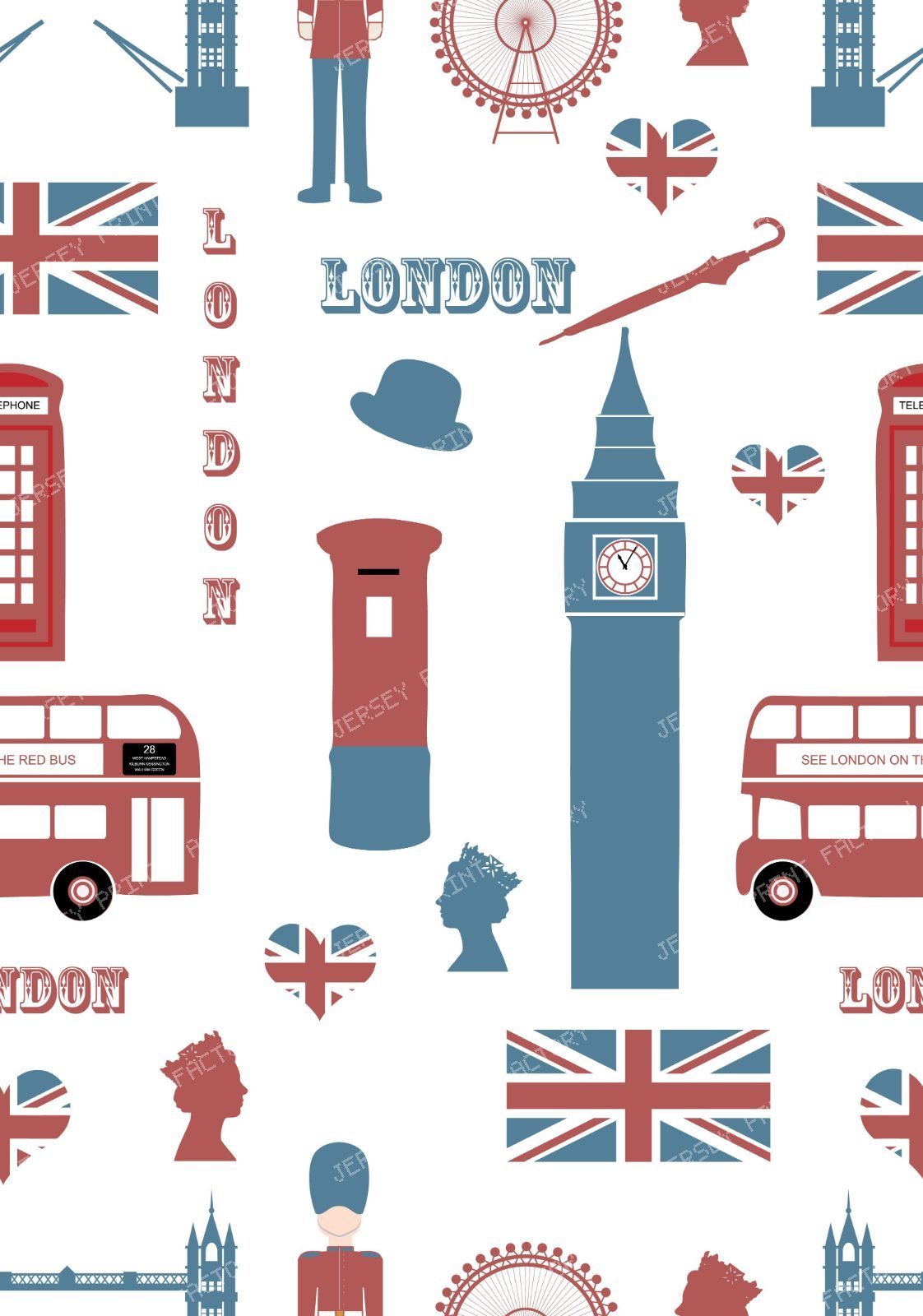 London, Umbrella, Queen, Big Ben, Double Decker