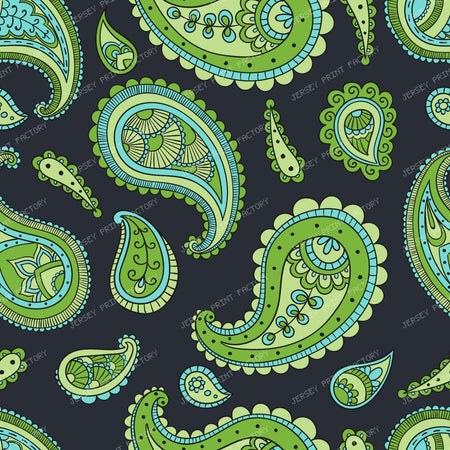 Blue Paisley, Persian Paisley, Paisley Pattern — Colorful 13