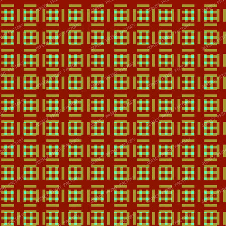 Brown And Green Small Plaid