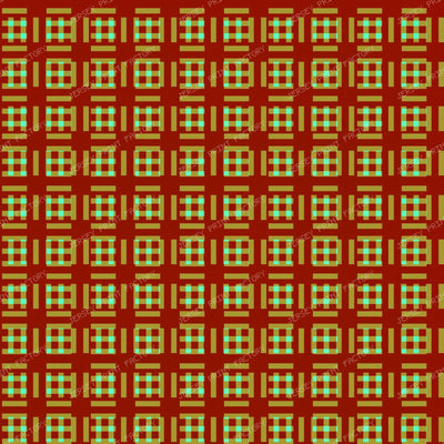 Brown And Green Small Plaid