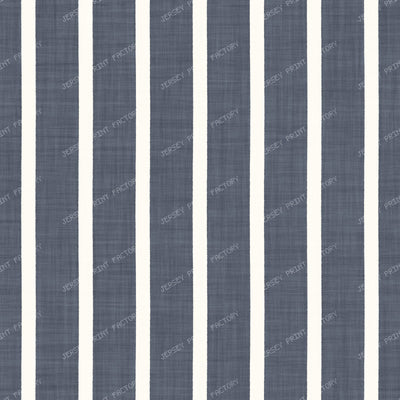 Cabana Stripe Cottagecore Farmhouse - Coastal Light Blue — Navy Blue