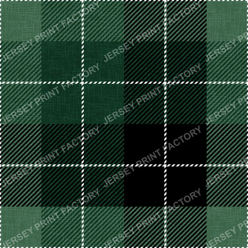 Black And Green Buffalo Plaid