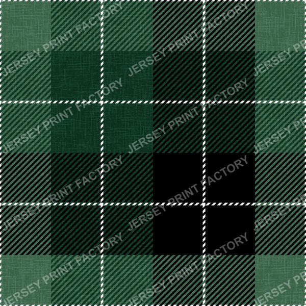Black And Green Buffalo Plaid