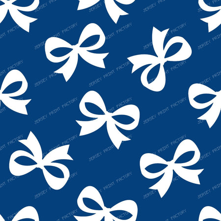 Bow Pattern, Coquette Bow, Ribbon Bow, Cute Bow, White Bow, Black — Navy Blue 2
