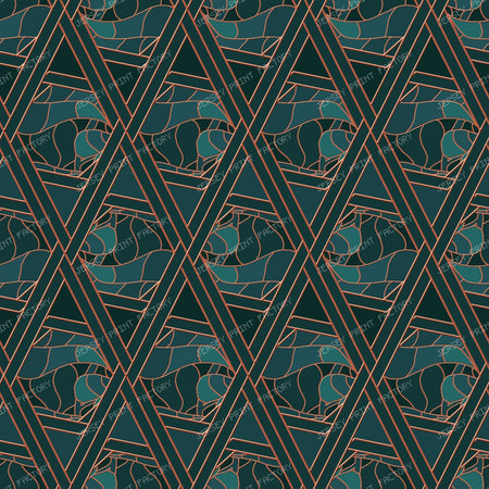 Geometric dimonds with Leaves — Moonlit Bronze