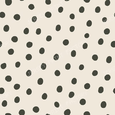 Dots in cream — Dark Olive