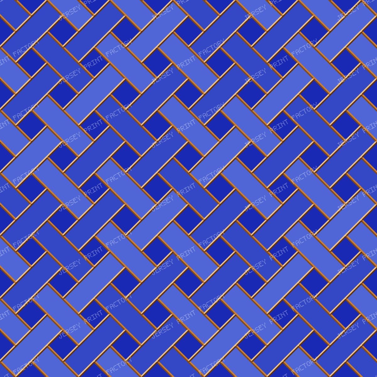 Bronze Stained Glass Weave — Baby Boy Blue