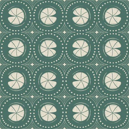 Lily Pad Geometry Green