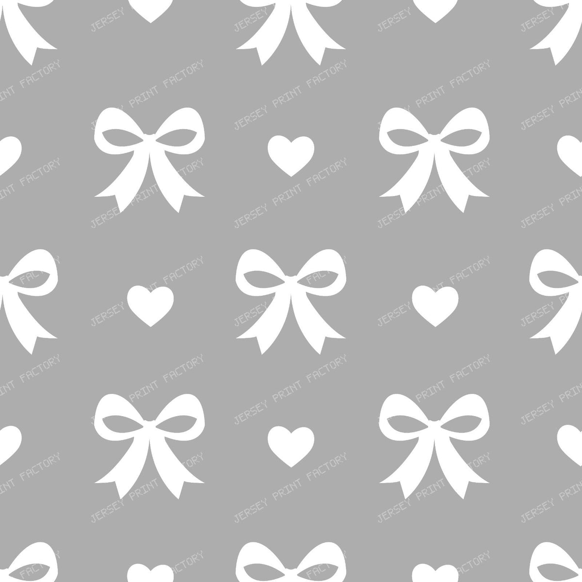 Bow Pattern, Coquette Bow, Ribbon, Cute Bow, White Bow, Hearts, Black — Gray 1