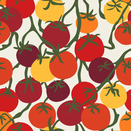 Tomatoes on the Vine in Cream and Warm Multi