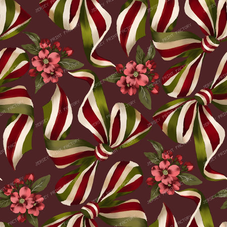 Ribbon Blossoms — Burgundy