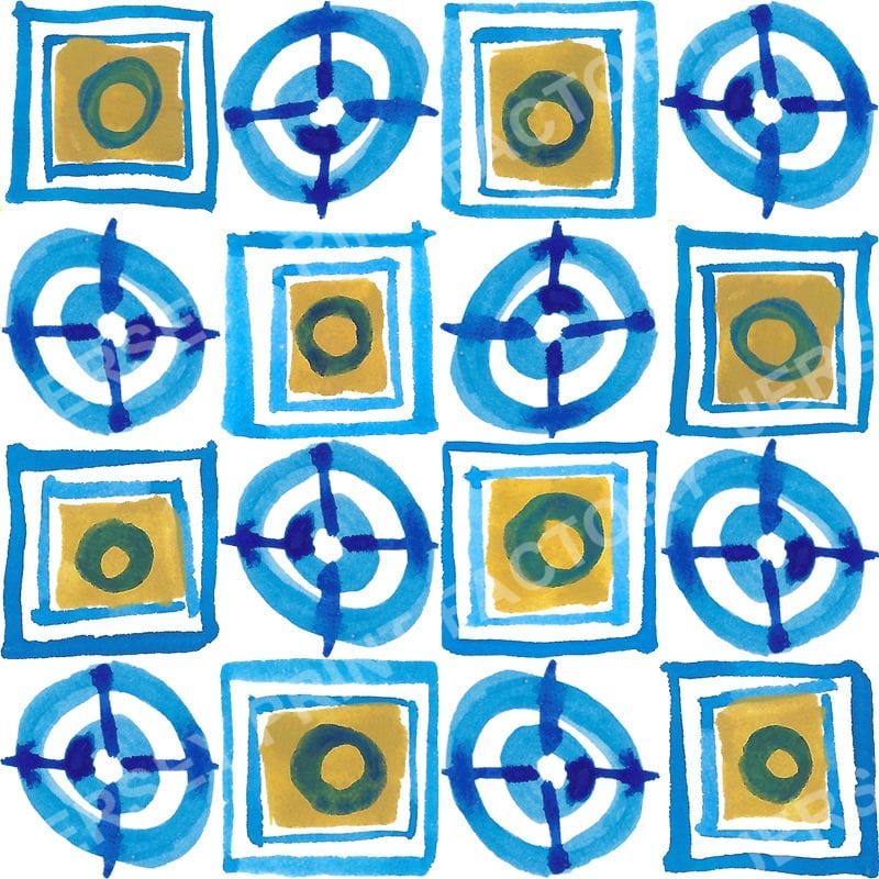 Siciliano - Cerchio Quadrato   Jersey Print