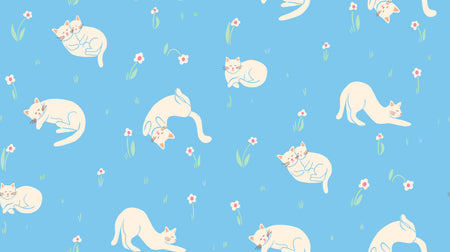 Playful Garden Cats