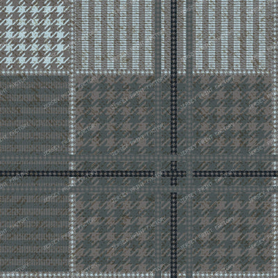 Modern Houndstooth Check — Slate Blue
