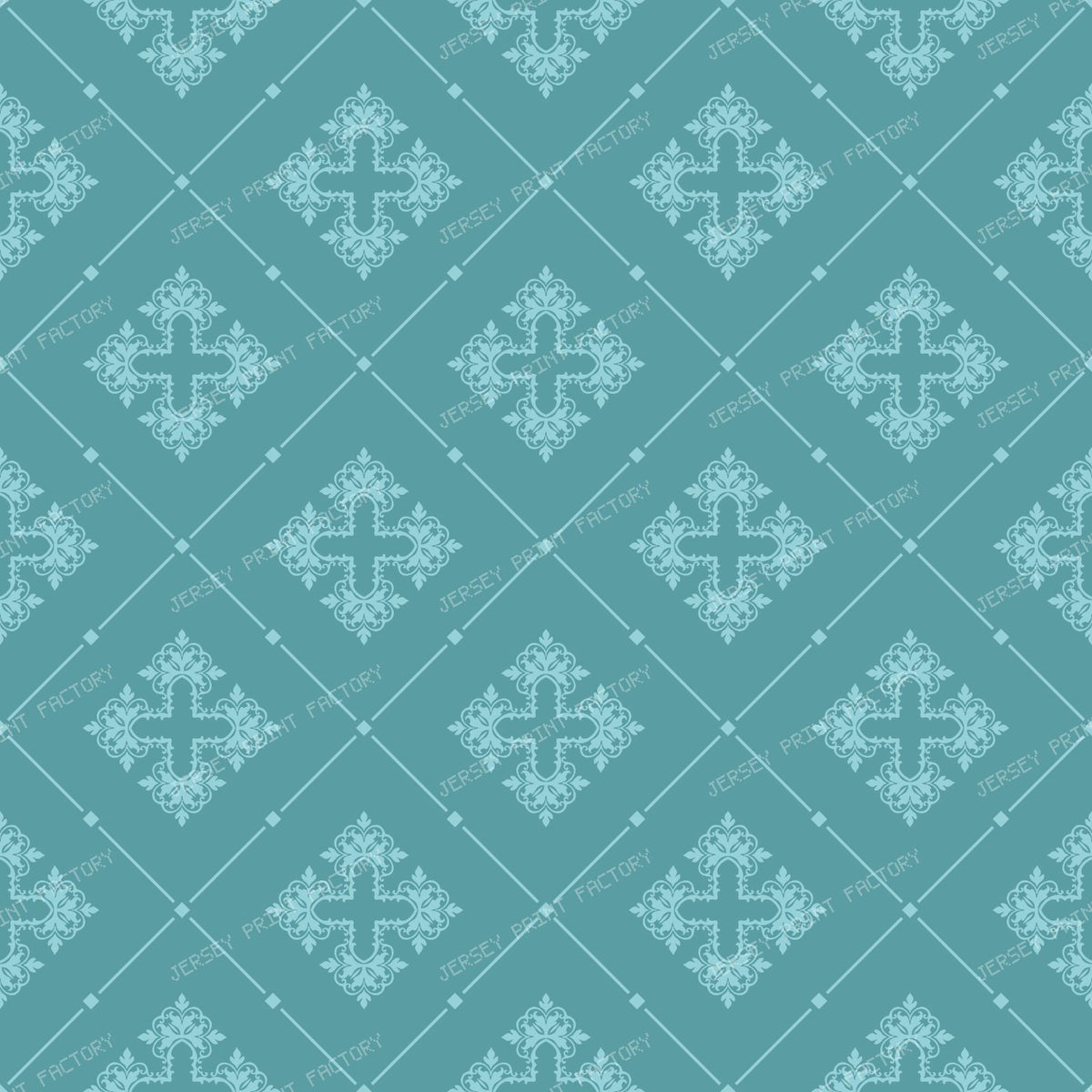 Black And White Damask, French Damask, Baroque Pattern — Blue 5