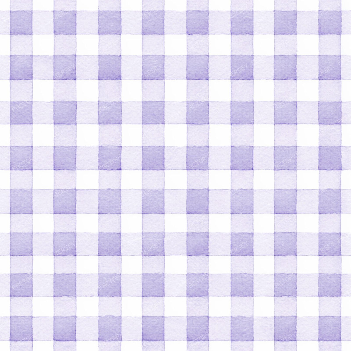 Blue Gingham, Watercolor Gingham, Geometric Pattern — Purple