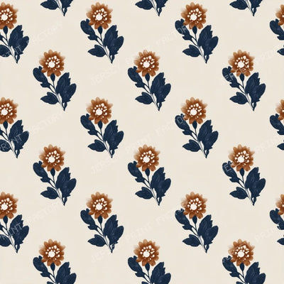 Small Floral Print Blocks