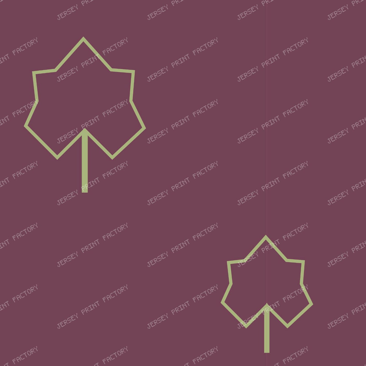 Grapevine Deco Leaf Block Sage — Purple
