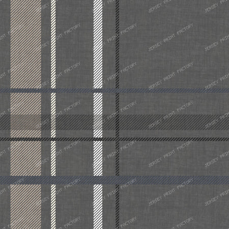 Tartan Plaid Cottagecore Farmhouse Classik Check - Charcoal Soft Black