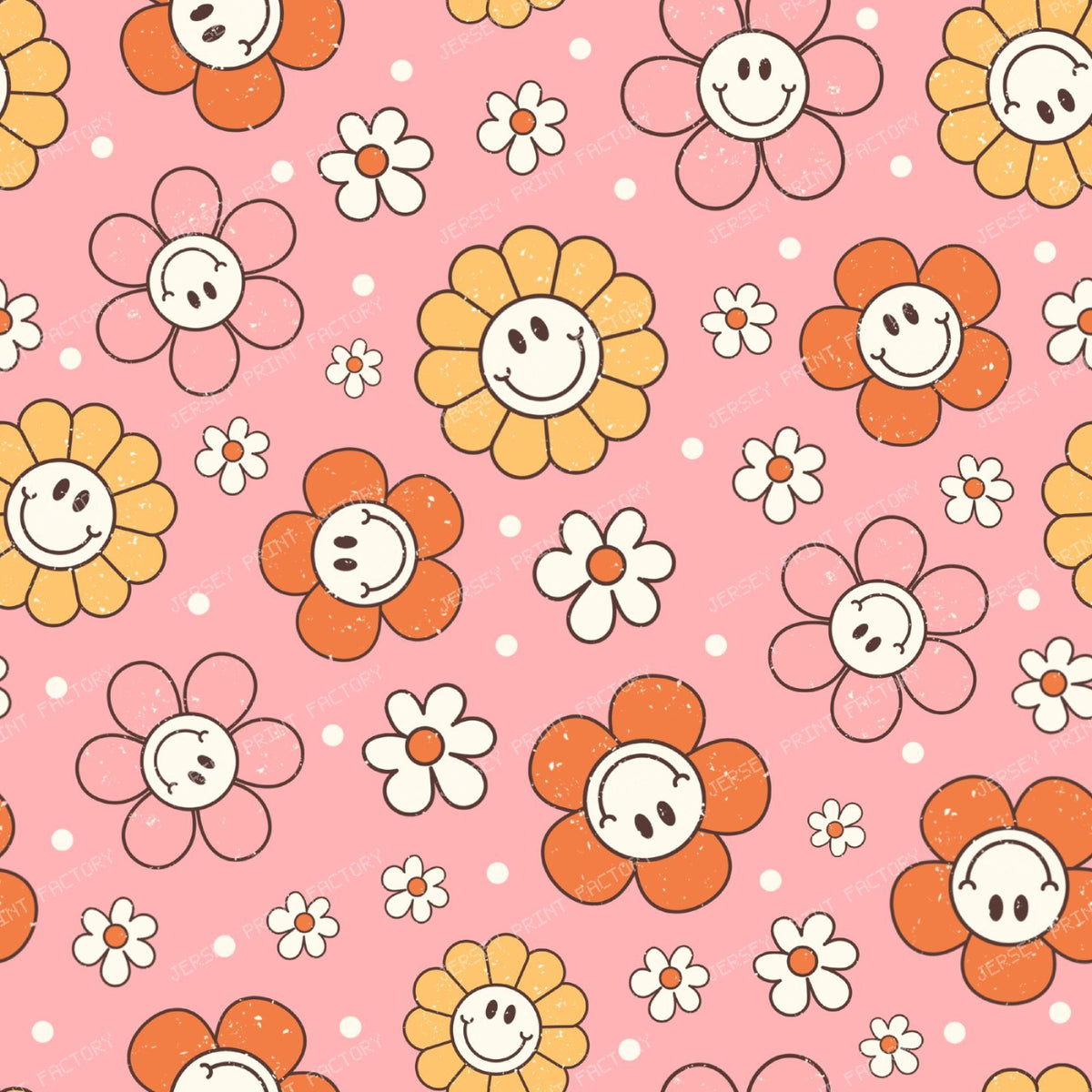 Happy Daisies On Pink