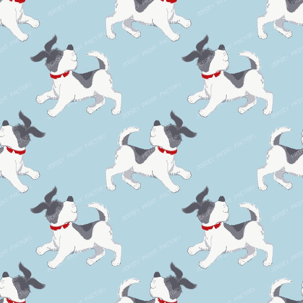 Dog Pattern, Cute Dog, Little Dog, Puppy, Pet, Blue