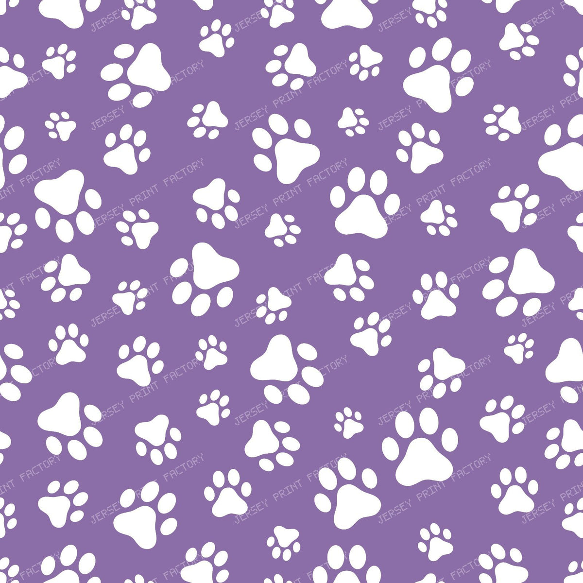 Pattern Of Paws, Dog Paws, Black and White — Purple 7
