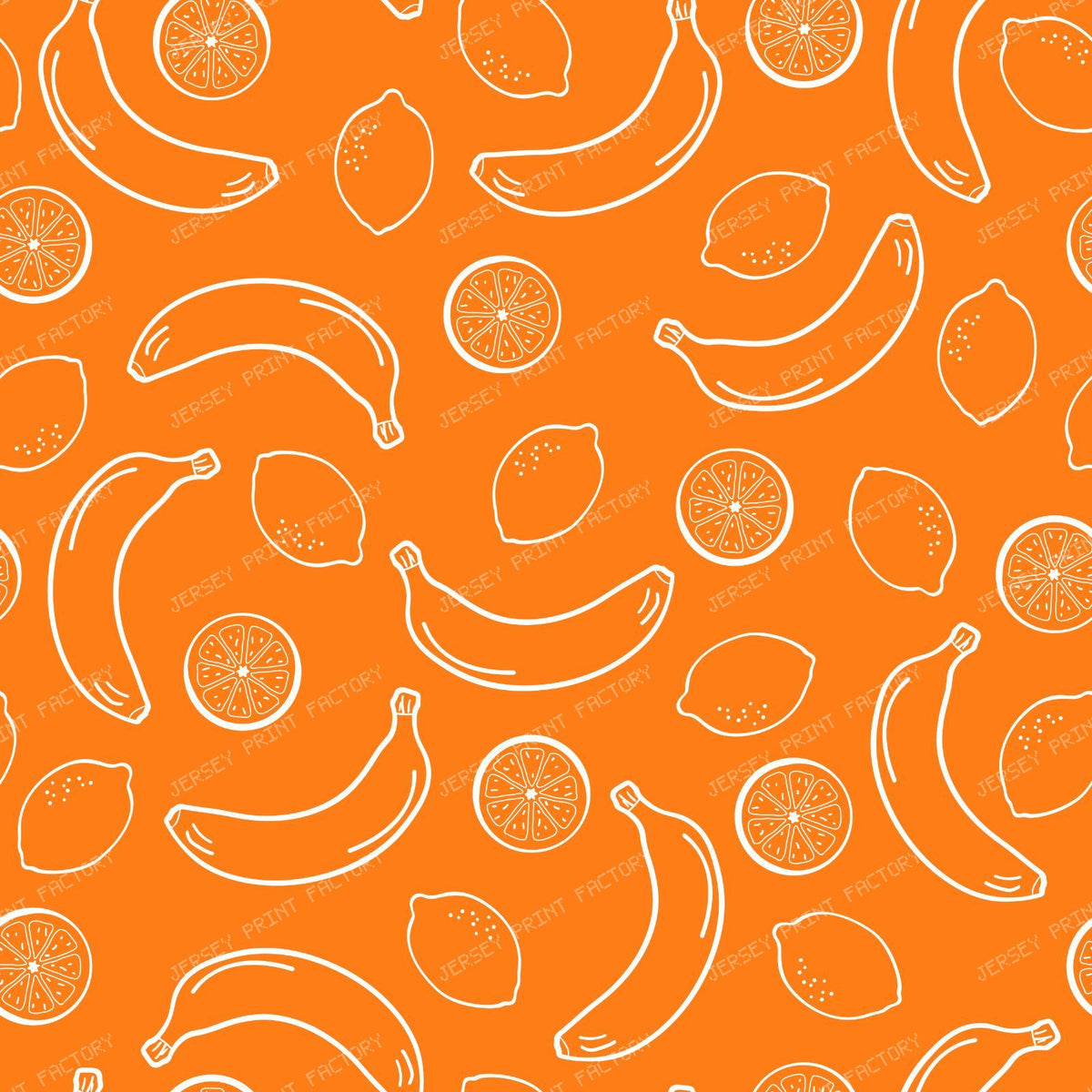 Fruit Pattern, Summer Pattern, Lemon, Lime, Orange, Banana