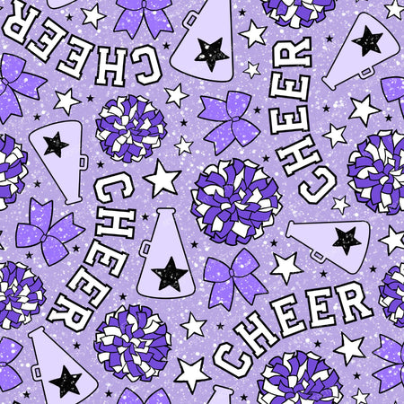 Cheer Cheerleader Purple