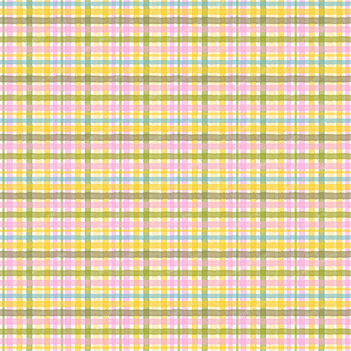 Summery Watercolour Tartan