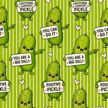 Emotional Support Pickles Lime Green