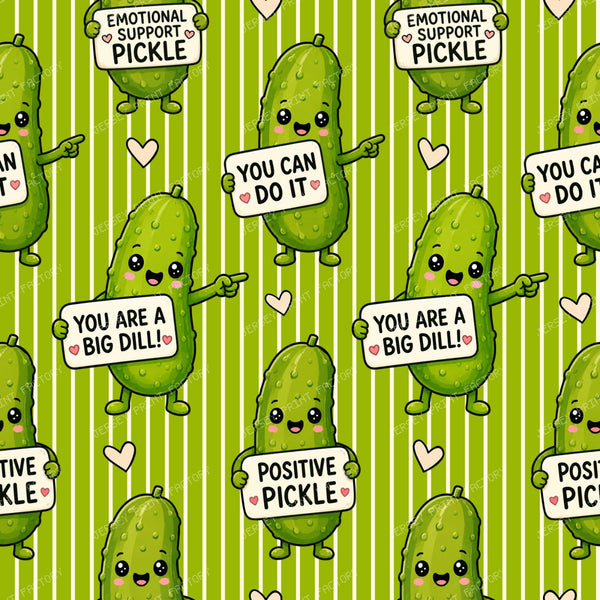 Emotional Support Pickles Lime Green