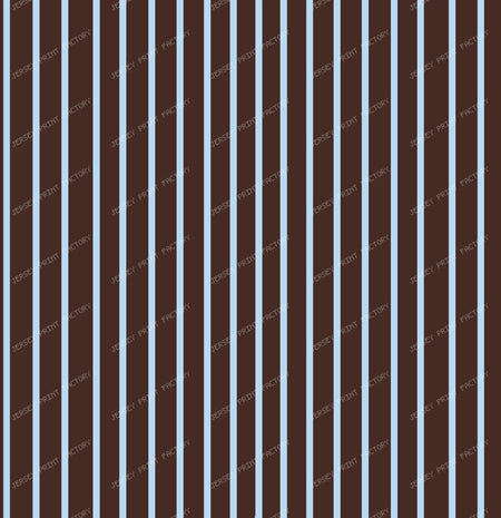Baby Blue Thin Stripes on Brown