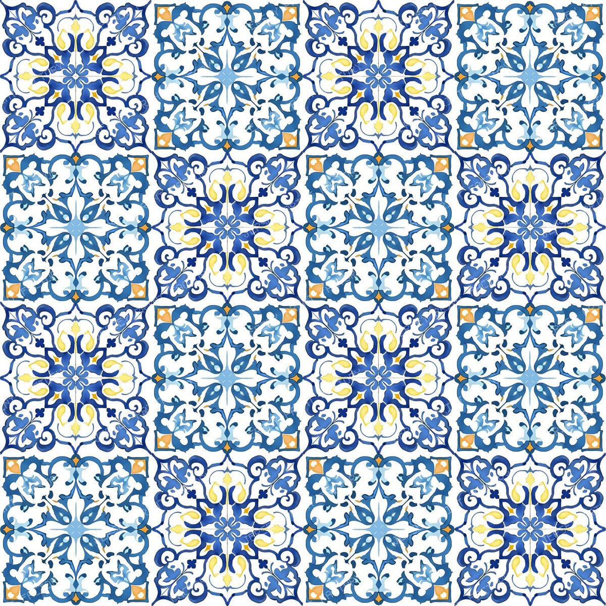 Mediterranean Tiles, Majolica, Portugese, Azulejo
