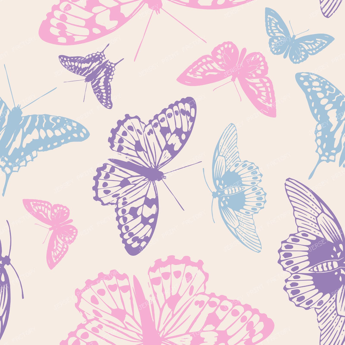 Pink Butterfly, Purple Butterfly, Blue Butterfly, Butterflies — Colorful 3