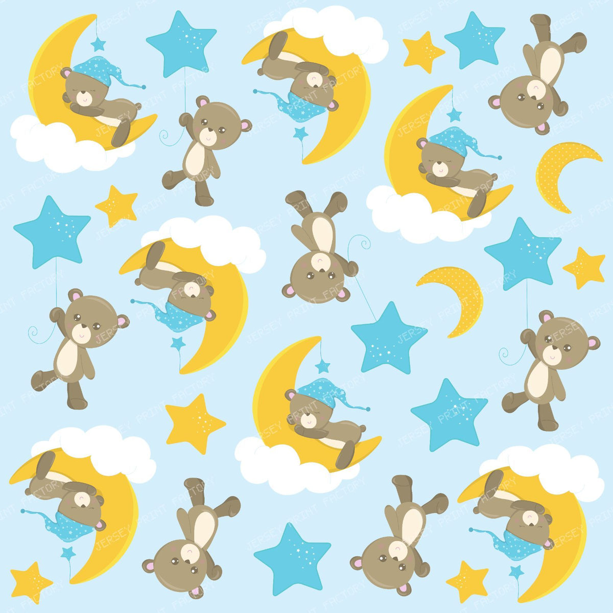 Pattern Of Bears, Cute Bears, Teddy Bears, Stars