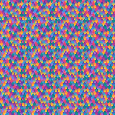 Mermaid Scales Carnival Colors