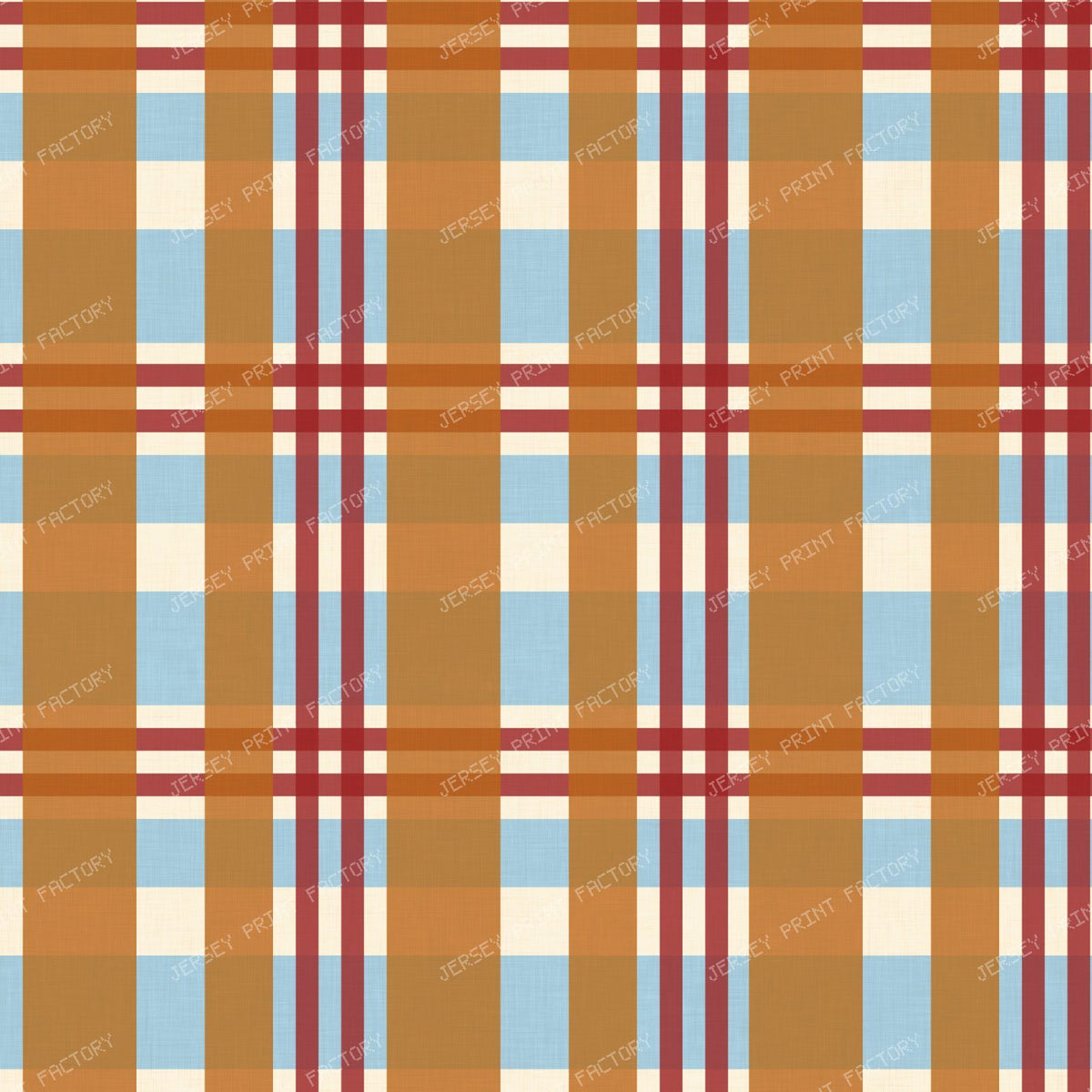 Christmas Mixed Combo Plaid — Gingerbread Glaze + Nordic Twilight