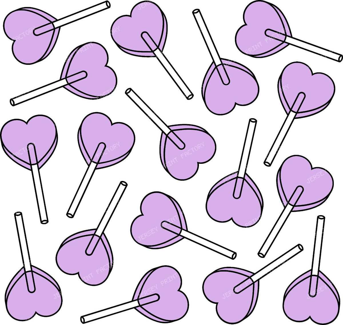 Blue Lollipops, Heart Lollipops, Lollipop Pattern — Purple 4