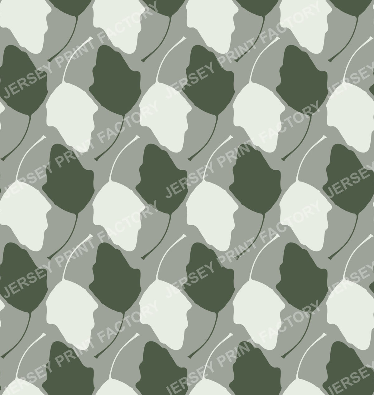 Botanical Leaf Silhouette - Muted Green