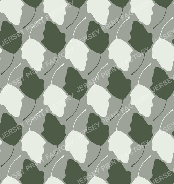 Botanical Leaf Silhouette - Muted Green