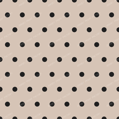 Polka Dots  Soft Amber And White — Black