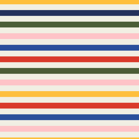 Bateau Stripes in Cream and Mediterranean Multi
