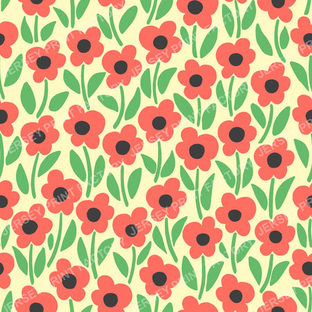 Chalkflower Garden Orange & Green