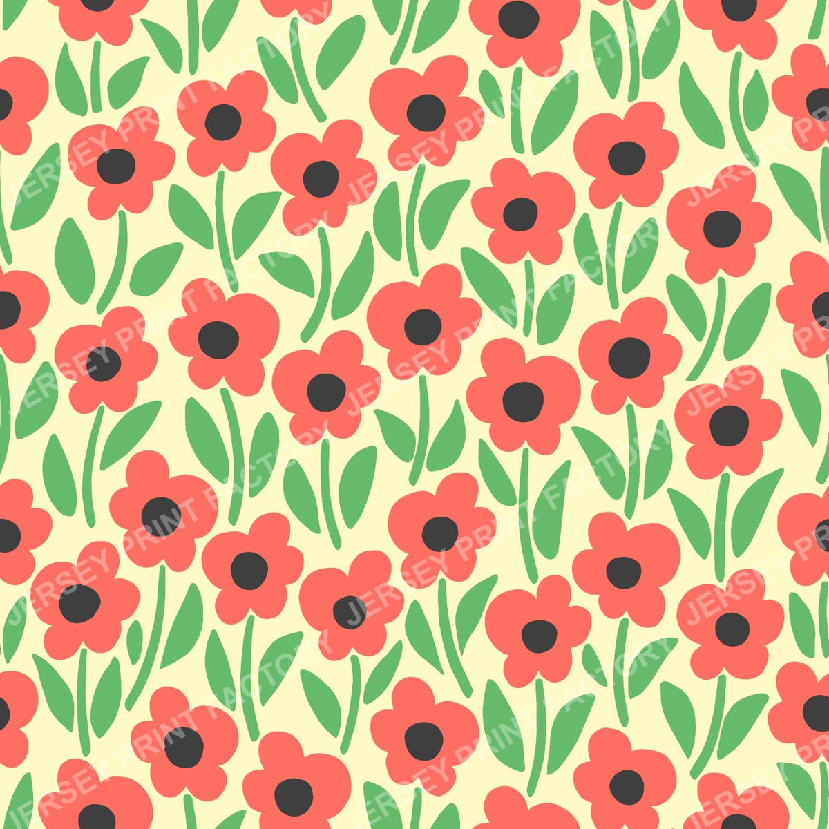 Chalkflower Garden Orange & Green