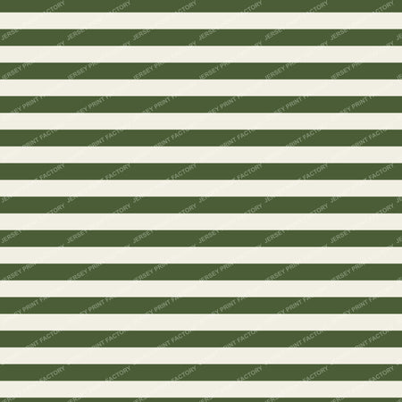 Bateau Stripes in Cream and Olive Green