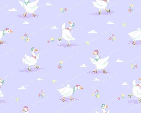 Roller Goose | Blue Geese Purple